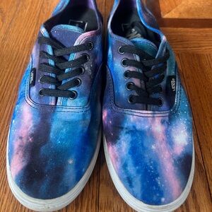 Vans Cosmic Blue and Purple Sneakers